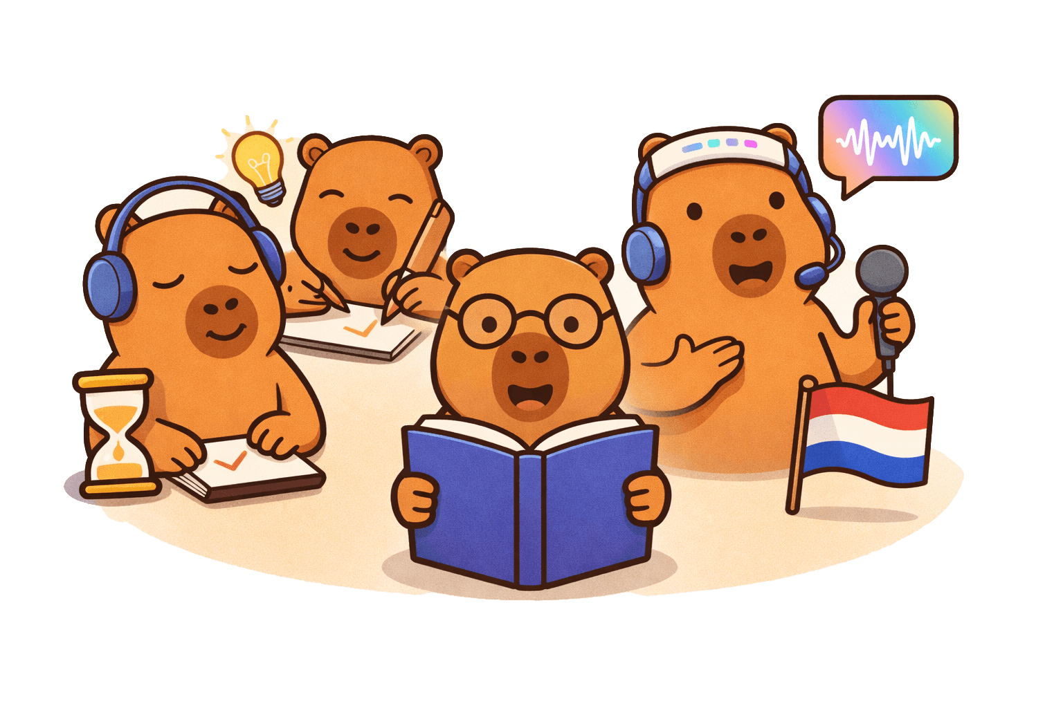 DutchExam capybara mascot