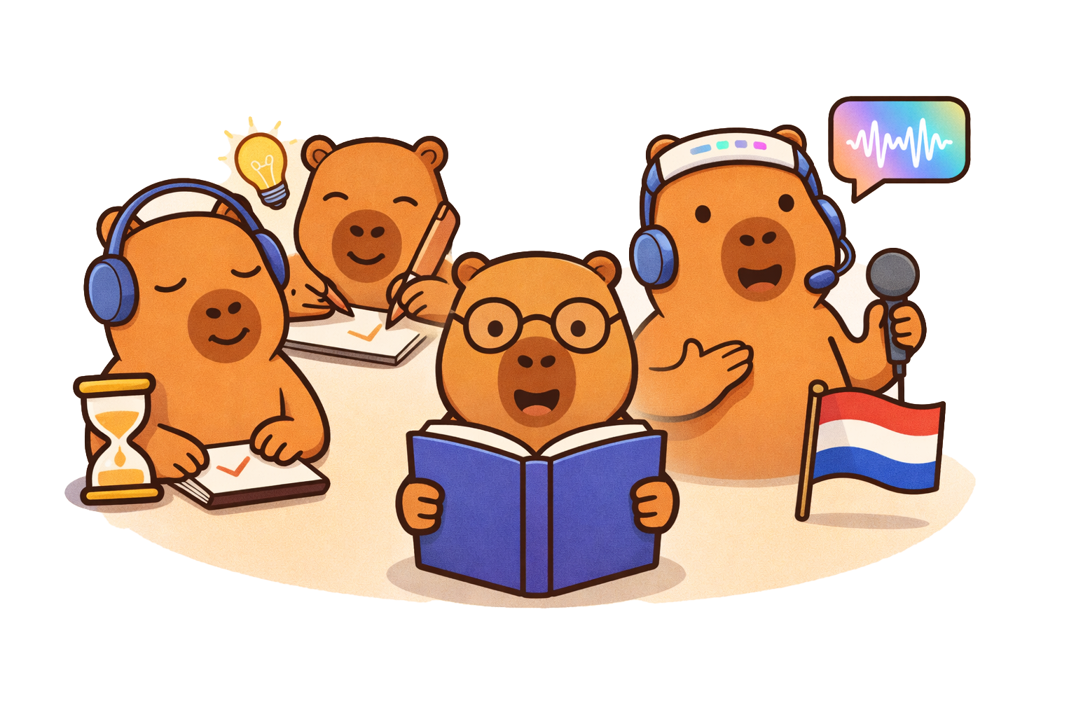 DutchExam capybara mascot